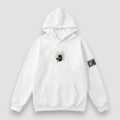 Two faces of Sun God Hoodie