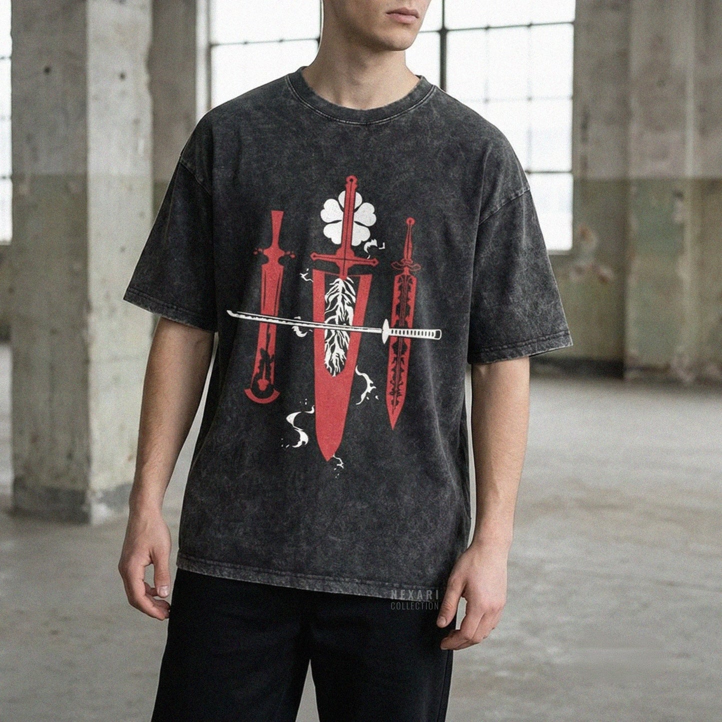 Black Bulls Swords Tee